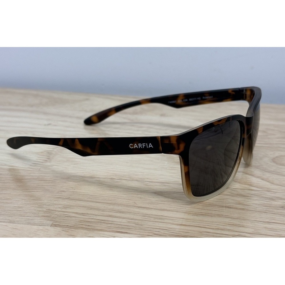 Carfia Polarized Sunglasses Tortoise Ombre Square Frame‎ CA0951 Italy